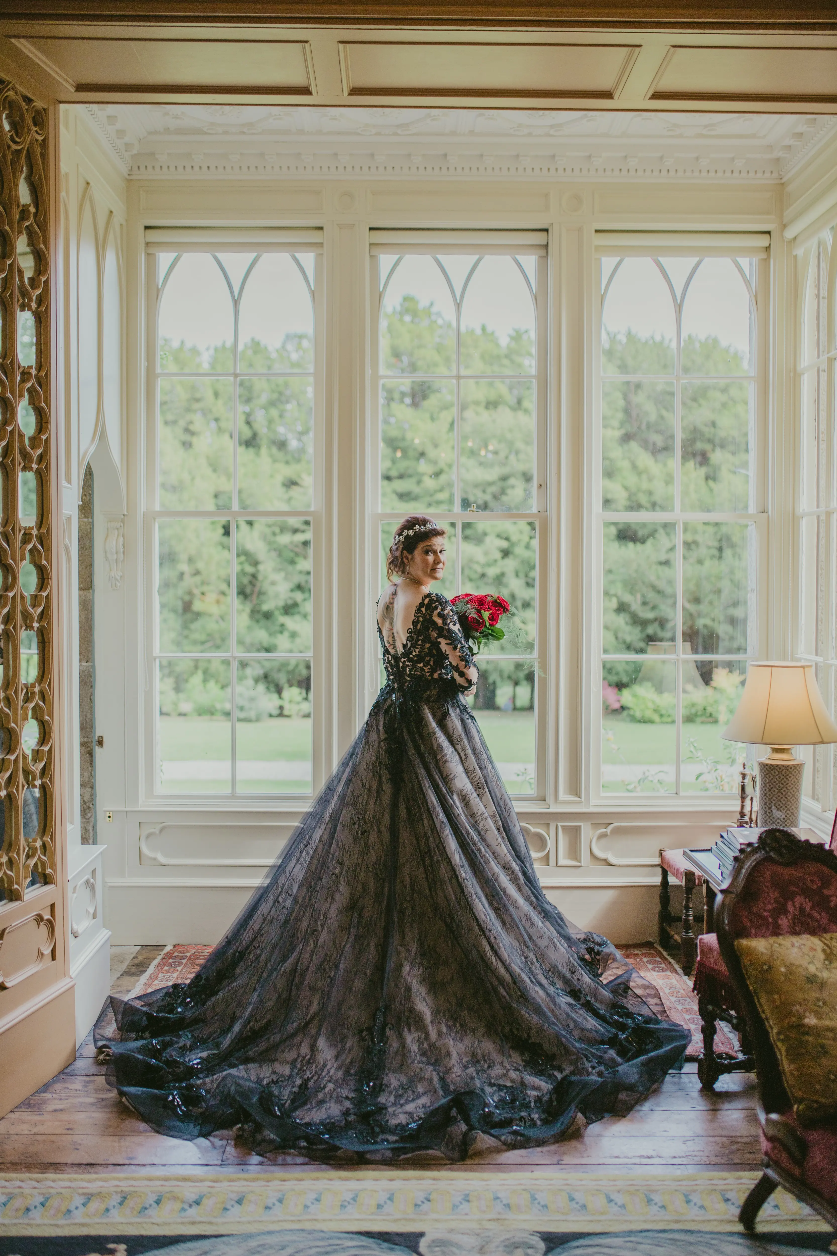 Bride wearing Zander wedding dress by Sottero and Midgley