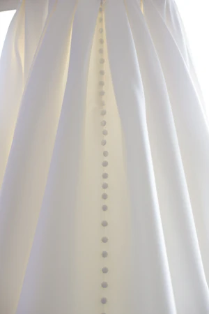 Back button details of Simple Ballgown Wedding Dress called Selena by Maggie Sottero