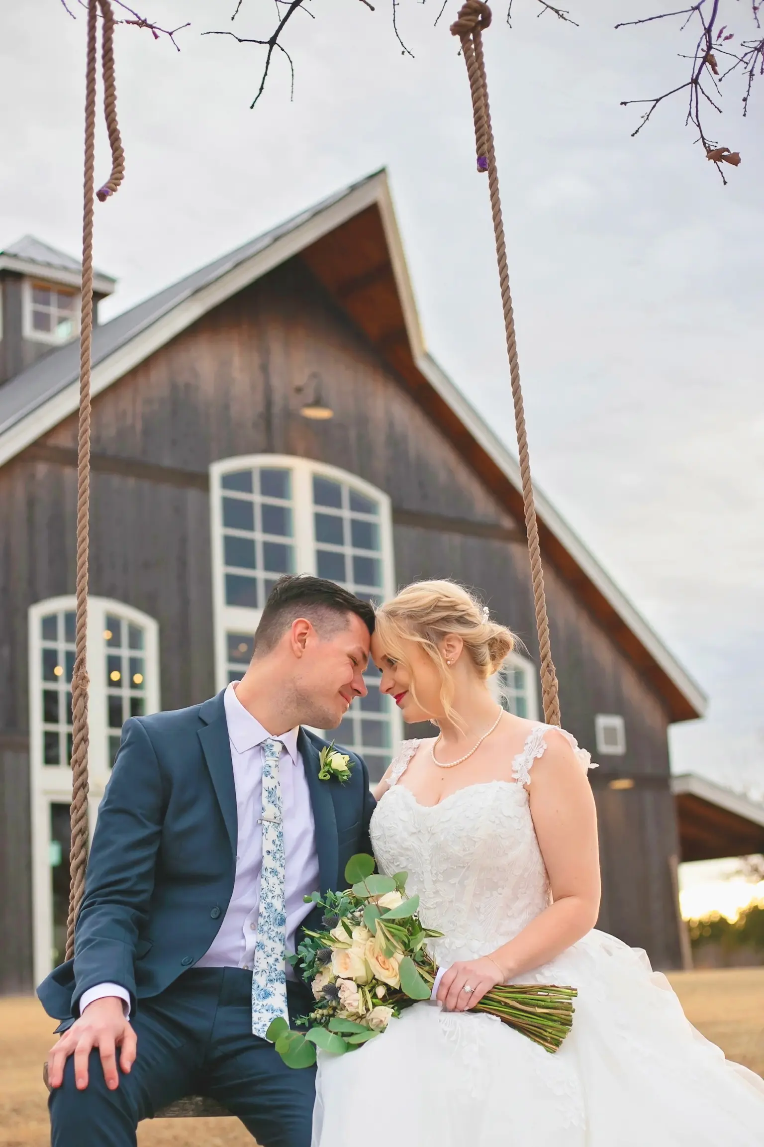 Bride In Ballgown Wedding Dress Called Harlem By Maggie Sottero With Groom
