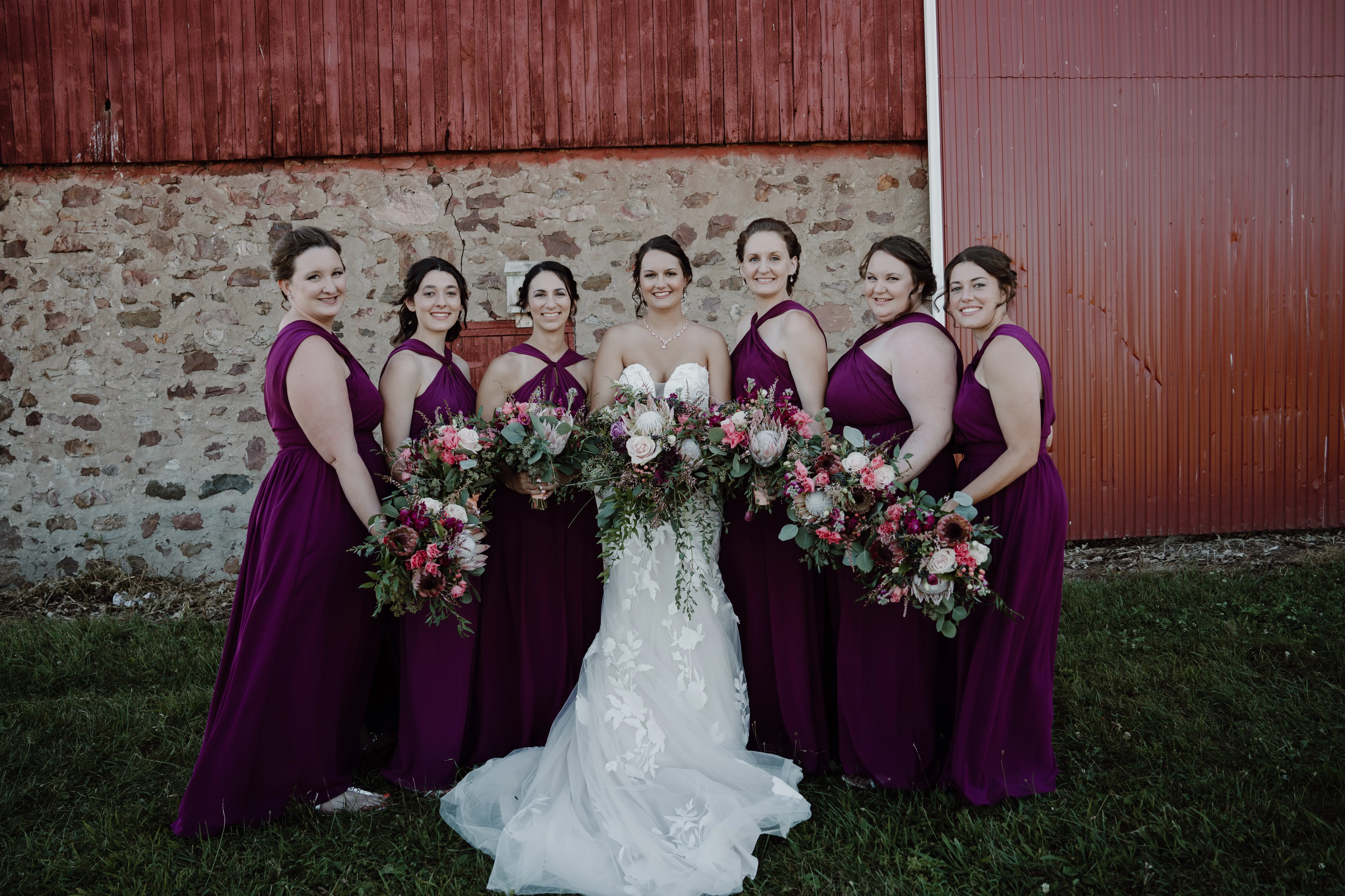 Bride Wearing Mermaid Wedding Dress With Oversized Lace Hattie By Rebecca Ingram