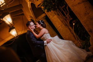 Bride Wearing Sparkly Princess Wedding Dress Called Elton By Sottero And Midgley With Groom