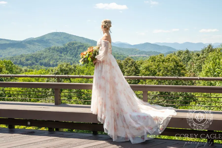 Bride wearing Nerida wedding dress by Sottero and Midgley