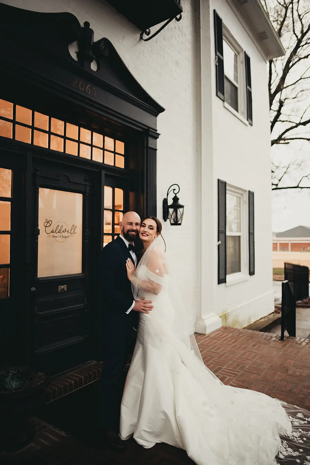 Bride In Beaded Satin Fabienne Sottero And Midgley With Groom
