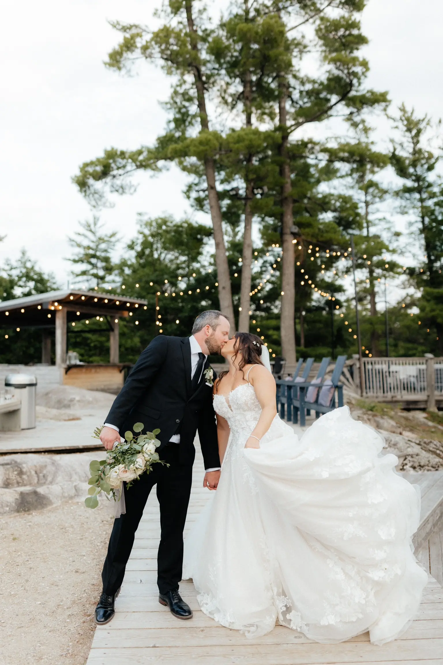 Bride In Sparkle Ballgown Casey Maggie Sottero With Groom
