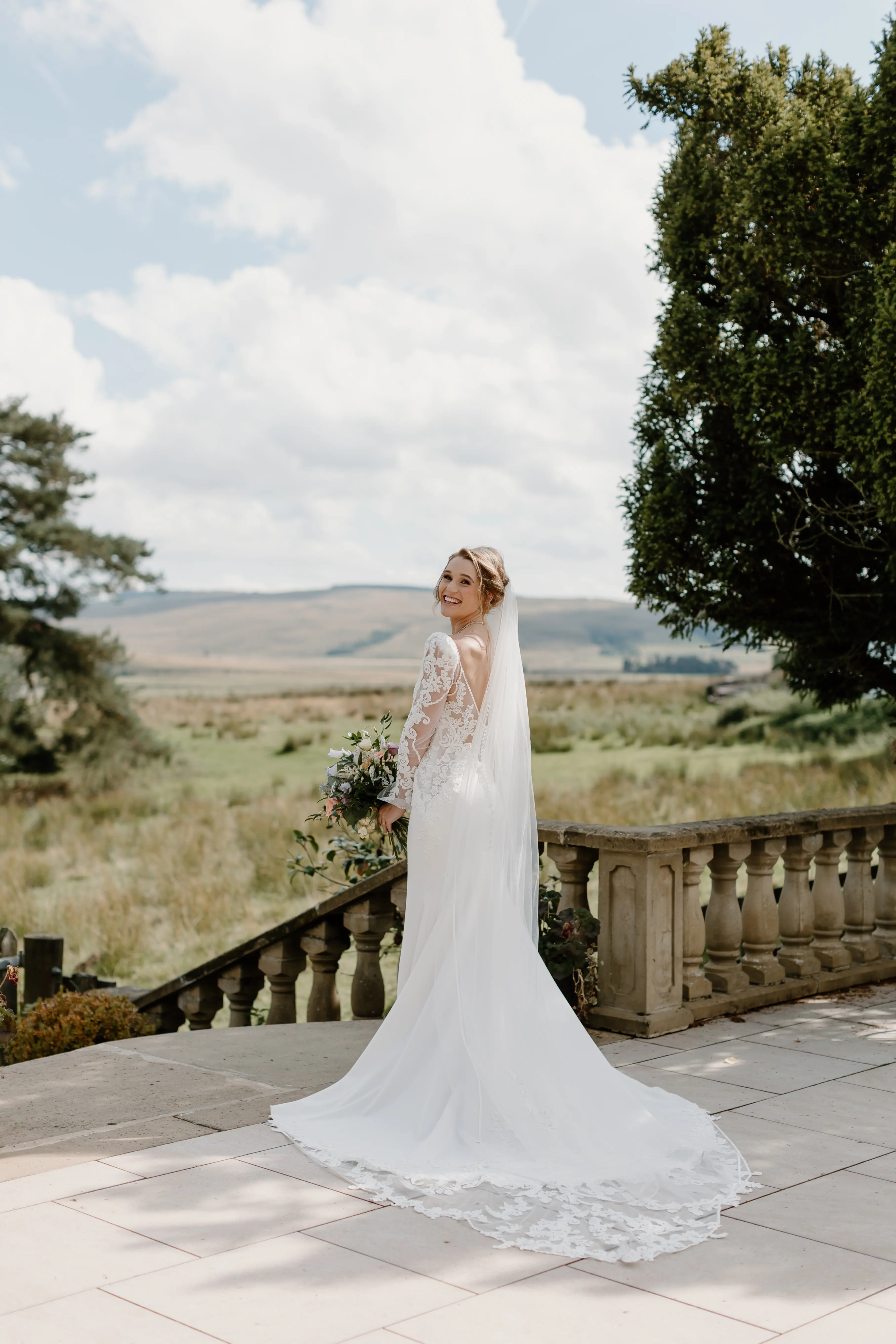 Bride Wearing Lace Mermaid Wedding Dress Called Nikki By Maggie Sottero