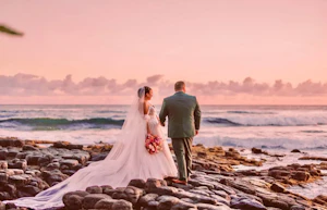 Bride In Fairytale Ball Gown Shasta Sottero Midgley With Groom