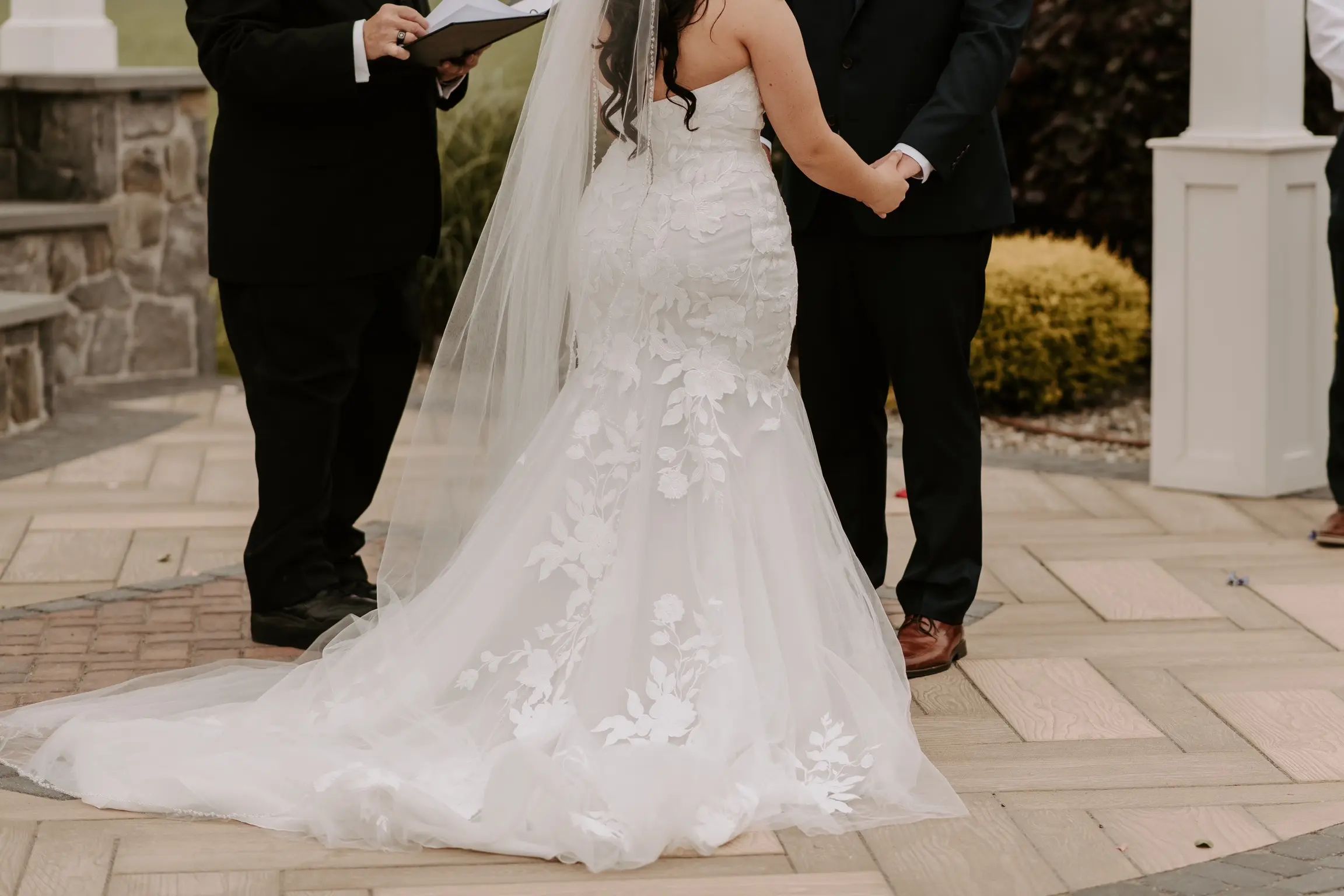 Bride In Floral Mermaid Hattie Rebecca Ingram