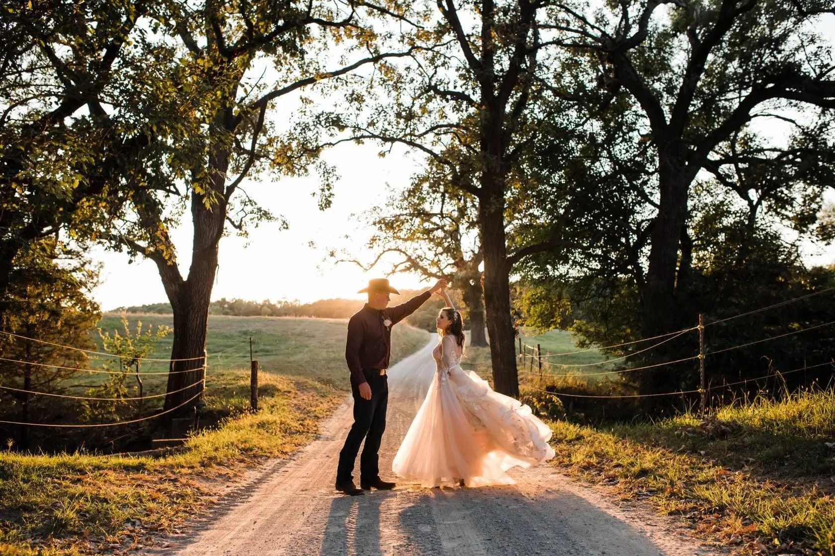 Bride In A-line V-Neckline Minerva Rebecca Ingram With Groom