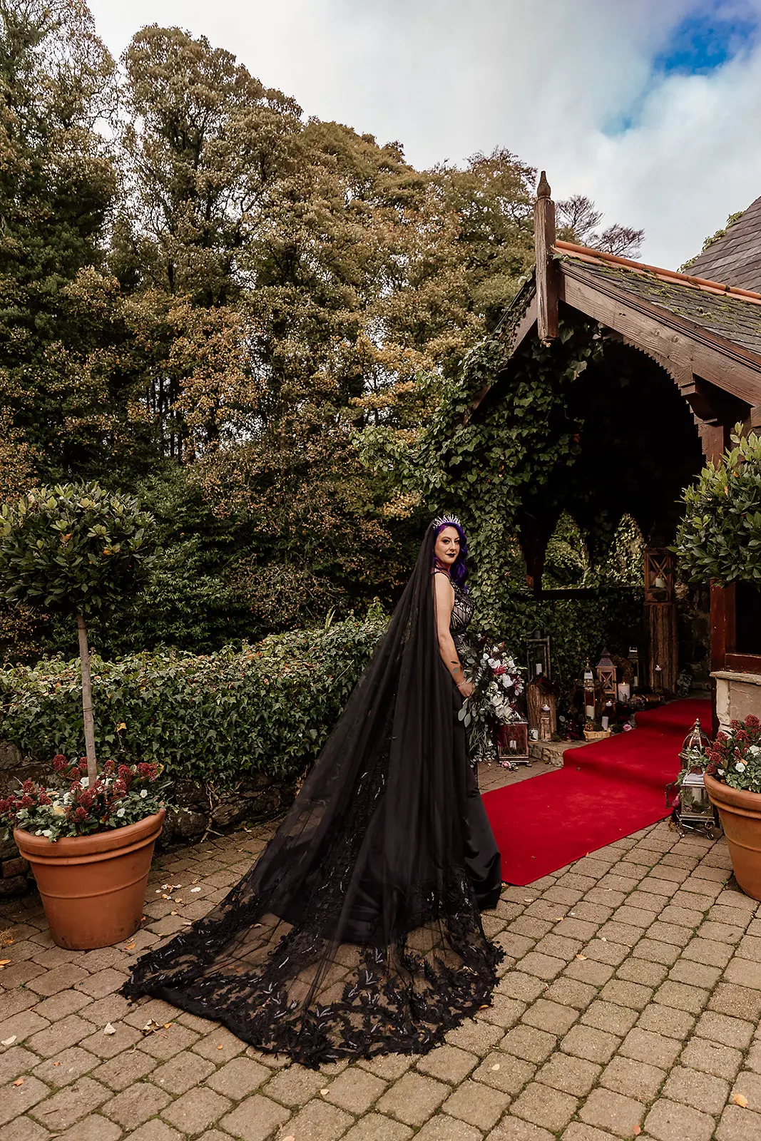 Bride In Art Deco Black Elaine By Maggie Sottero