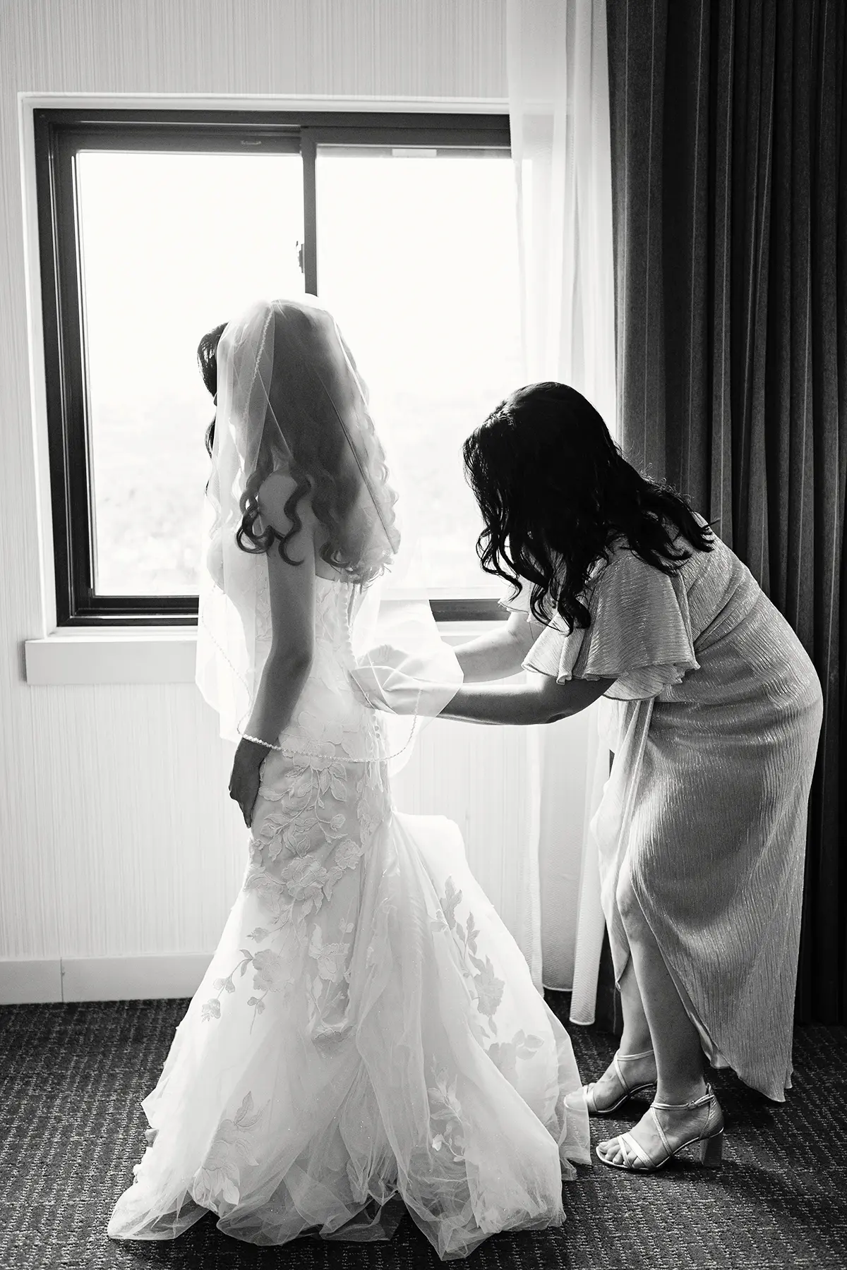Bride In Floral Mermaid Hattie Rebecca Ingram