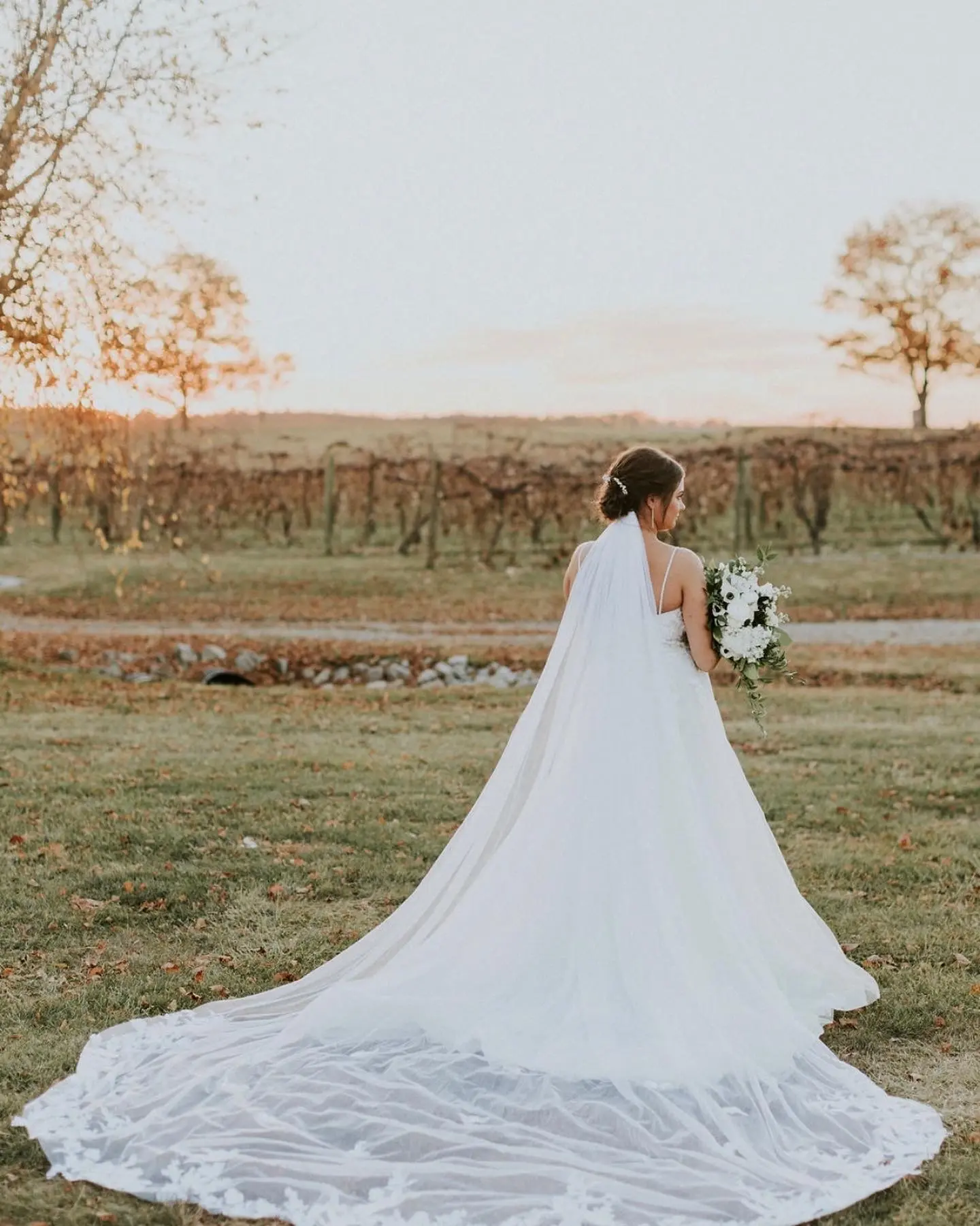 Bride Wearing Cold Shoulder Princess Wedding Gown Stevie By Maggie Sottero