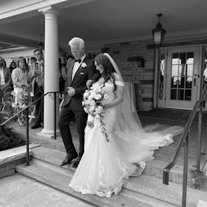 Bride Wearing Cap Sleeve Mermaid Wedding Dress Joss By Sottero And Midgley