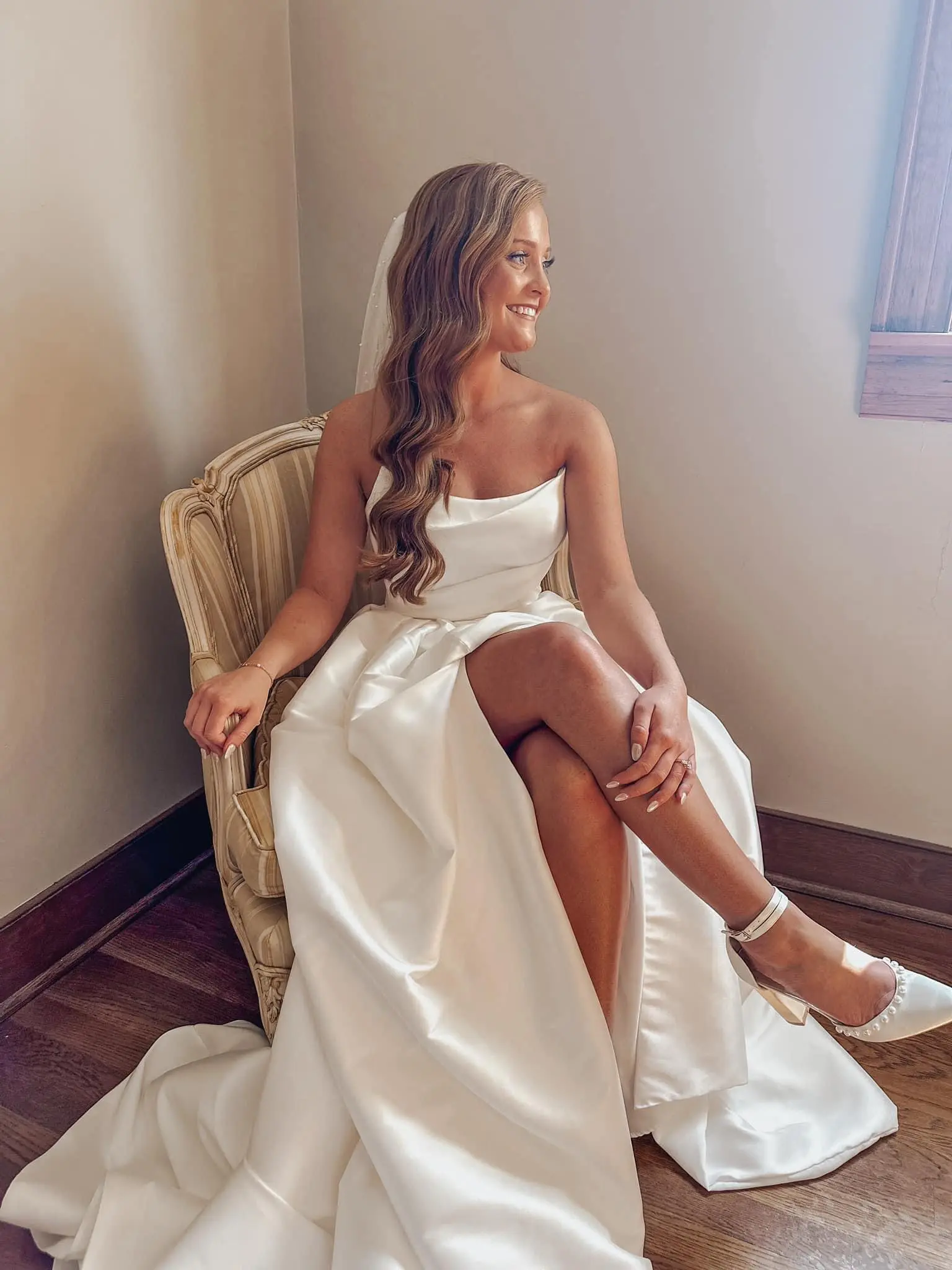Bride wearing Aspen by Sottero and Midgley