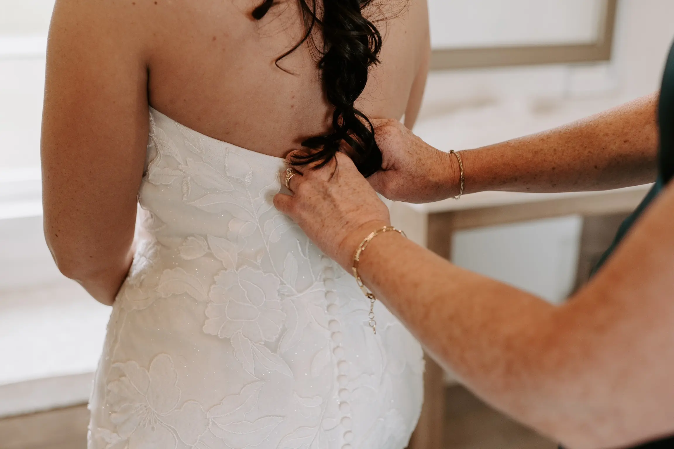 Bride In Floral Mermaid Hattie Rebecca Ingram