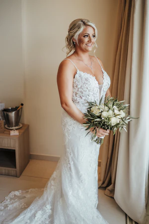 Bride In Lace Sheath Tuscany Lynette Maggie Sottero