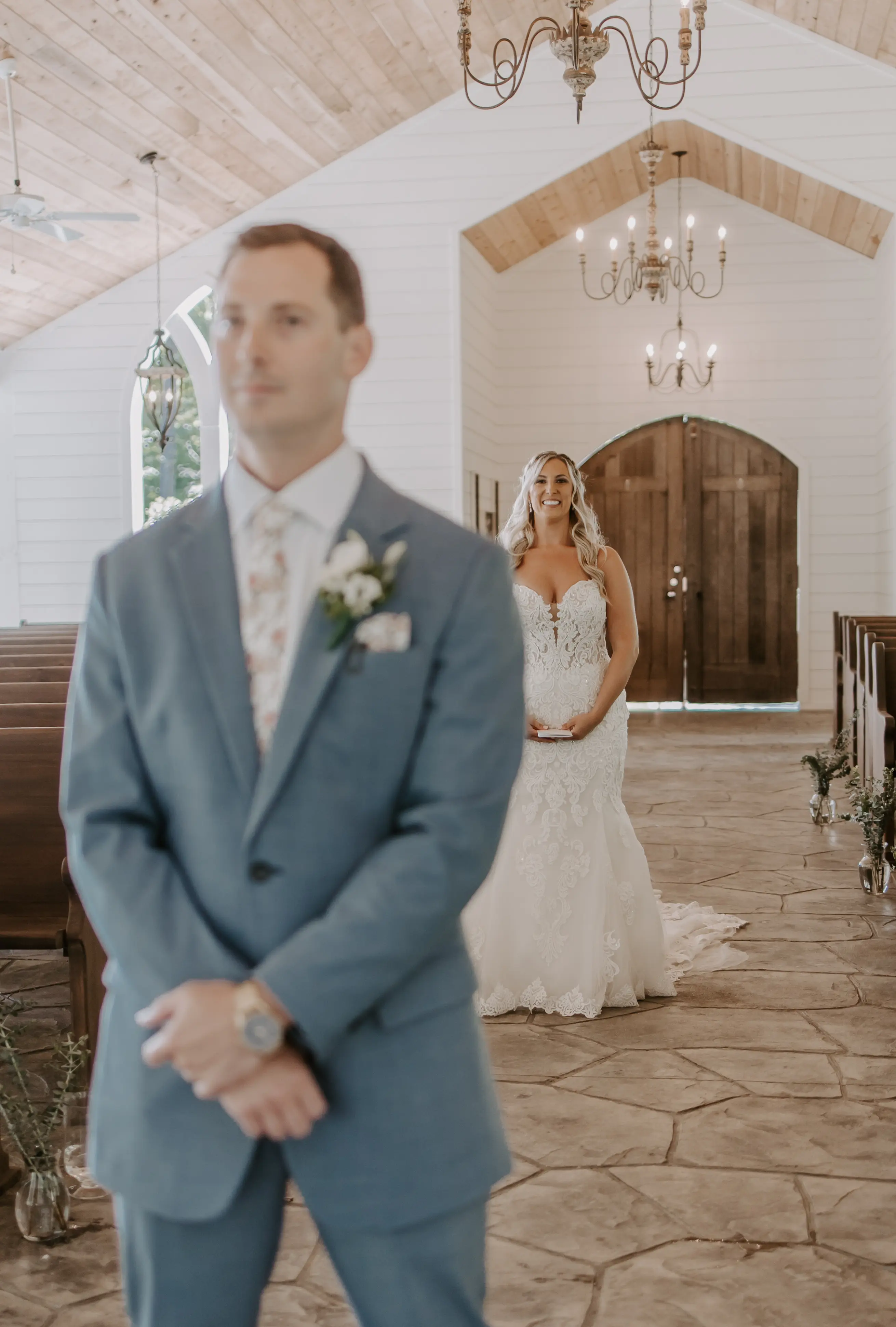 Bride In Sparkly Lace Gown Called Fiona By Maggie Sottero