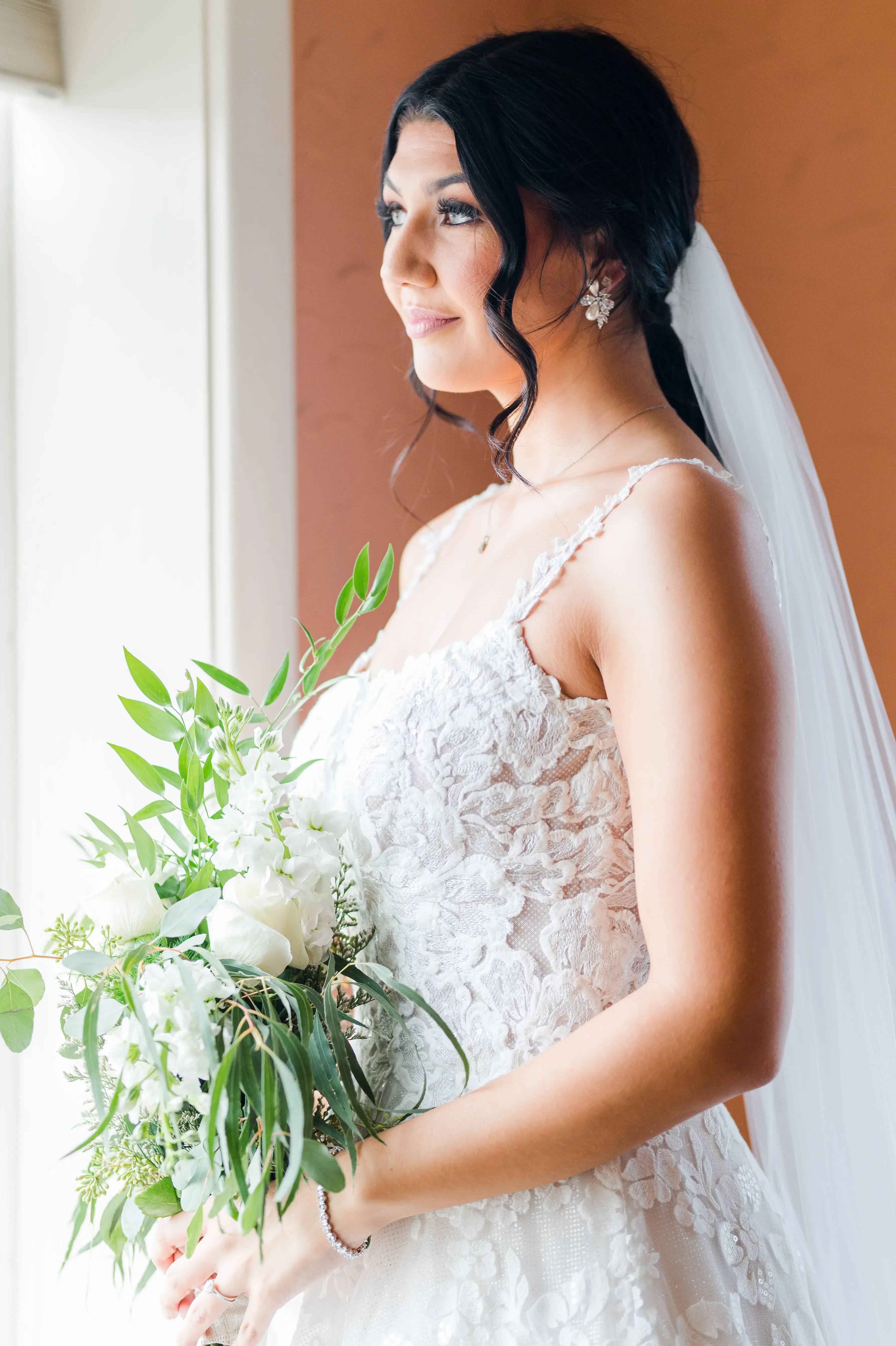 Bride In Square Neck Wedding Dress Called Sawyer By Sottero And Midgley