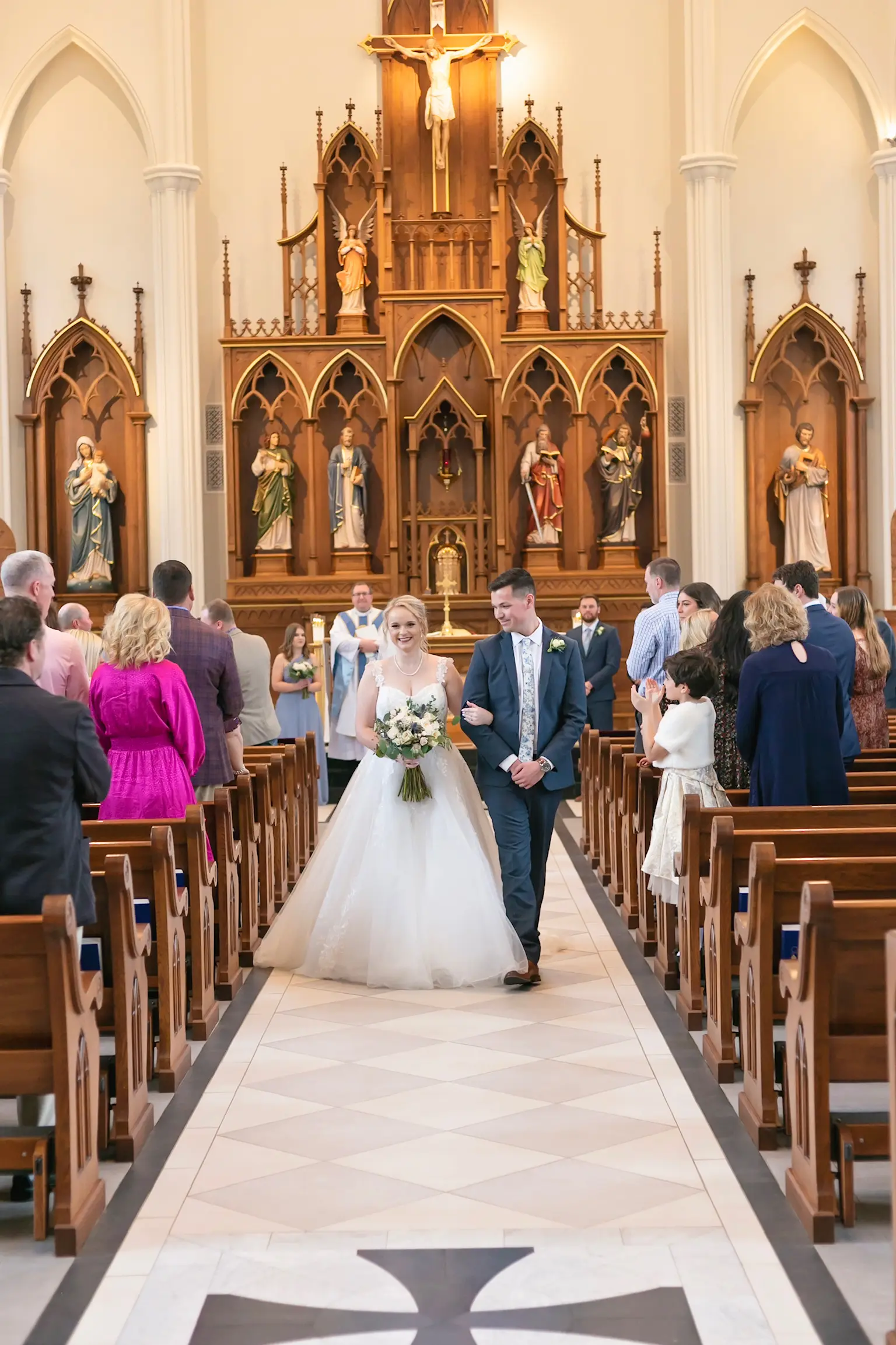 Bride In Ballgown Wedding Dress Called Harlem By Maggie Sottero With Groom